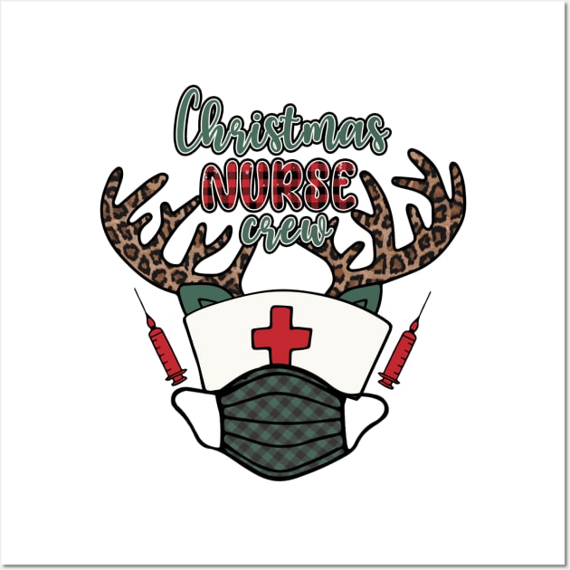 Christmas nurse crew Wall Art by Satic